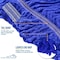 Kleen Handler 24 Oz Heavy-Duty Loop-End Wet Mop Head Refill, Dark Blue, for Industrial and Commercial Use KHHD-LEM-BD-DBL-24-1 - alternate 4